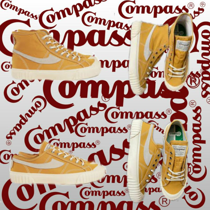 SEPATU COMPASS VINTAGE MUSTARD BNIB