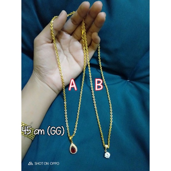 kalung donat xuping set liontin