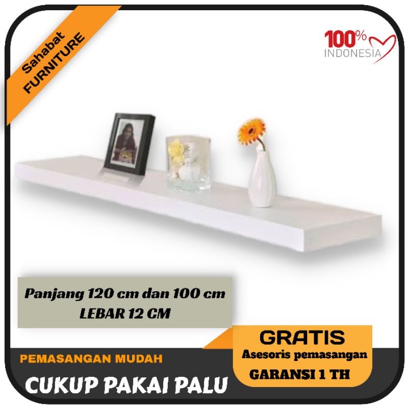 Papan rak dinding 100 cm dan 120 cm