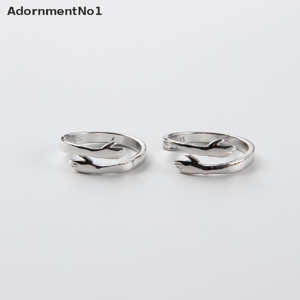 (AdornmentNo1) Cincin Terbuka Adjustable Motif Love Hug Untuk Perhiasan Wanita / Hadiah