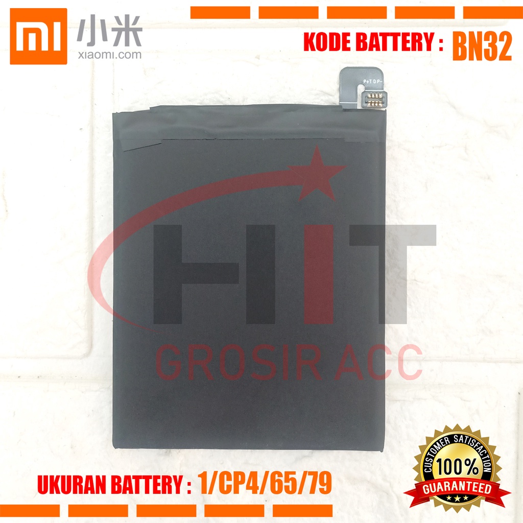 Baterai Battery ORIGINAL 100% Xiaomi BN32 / Xiaomi REDMI 4