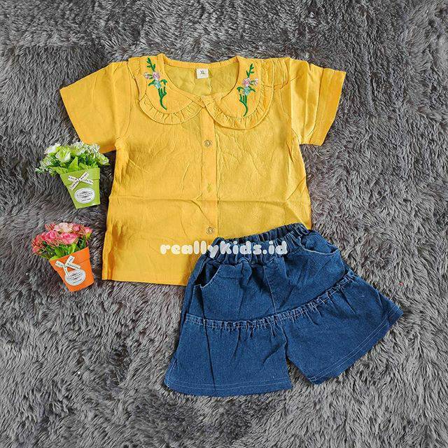 BAJU SETELAN JEANS ANAK ANAK CEWEK WANITA PREMIUM MURAH IMPOR