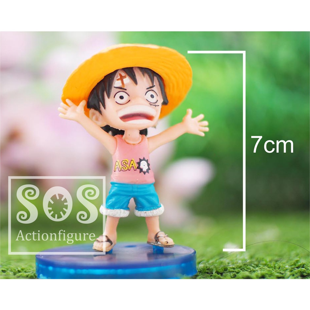 action figure Luffy one piece wcf