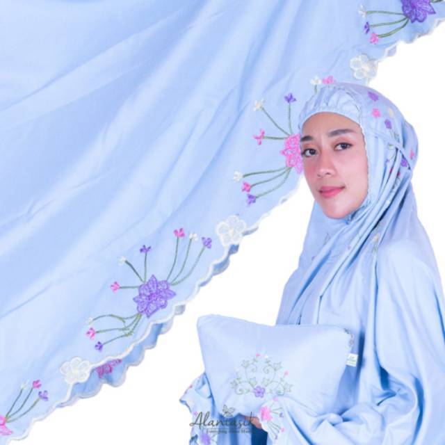 Alantasik mukena bordir handmade motif arwa R.10