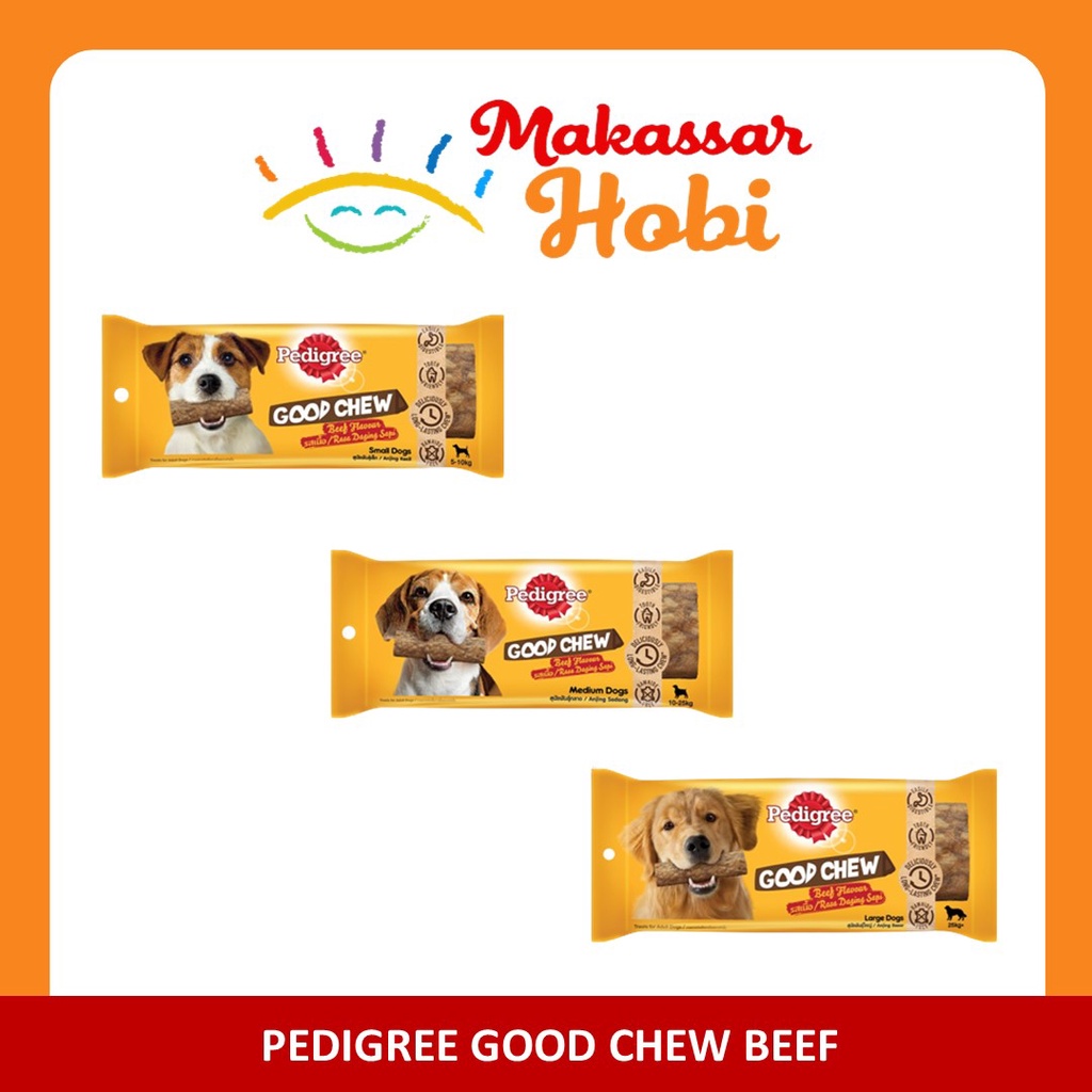 Pedigree Good Chew Small Medium Large Dog Makanan Cemilan Snack Anjing