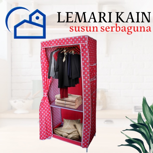 LEMARI KAIN PORTABLE MODEL BARU MOTIF CANTIK SERBAGUNA DAN MULTIFUNGSI