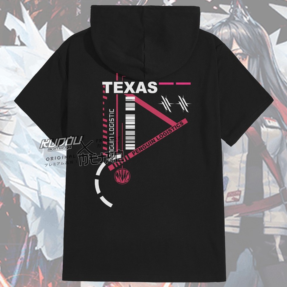 Tshirt Hoodie Texas Arknight Rhodes Island Anime Game Premium Unisex