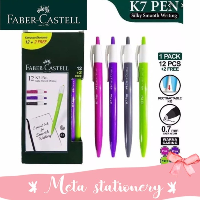 

Hemat Pulpen Faber Castell K7 12Pc + 2 Pc Limited