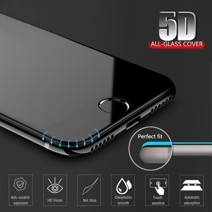 Tempered Glass Full HD For Realme X50m X50 - 5 5i 5s C3 Pro - Anti Gores Kaca Full Lem Screen Guard Protector