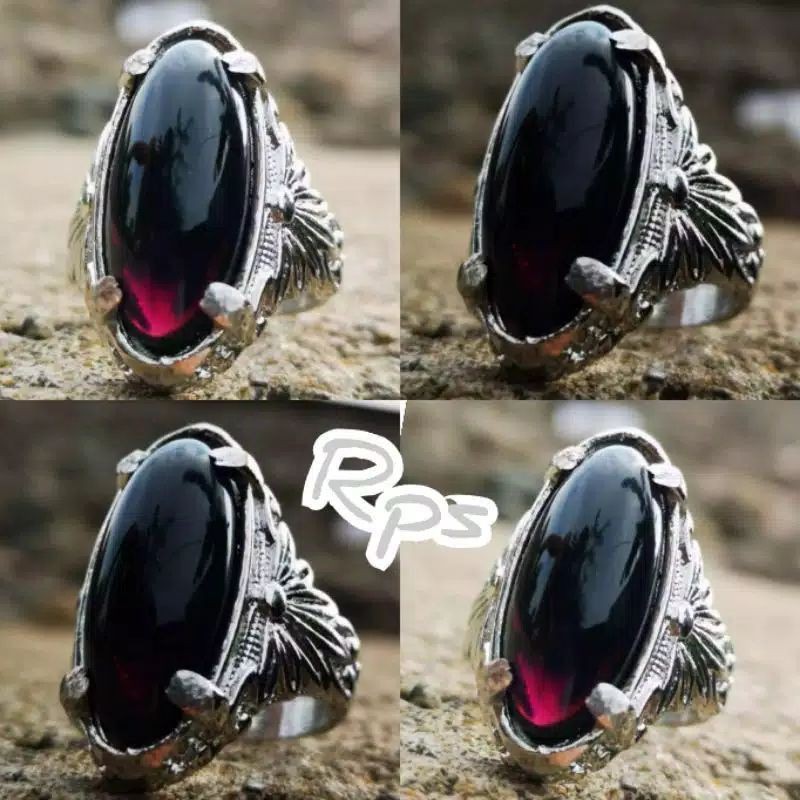 Batu Akik Kecubung Wulung Model Pandan