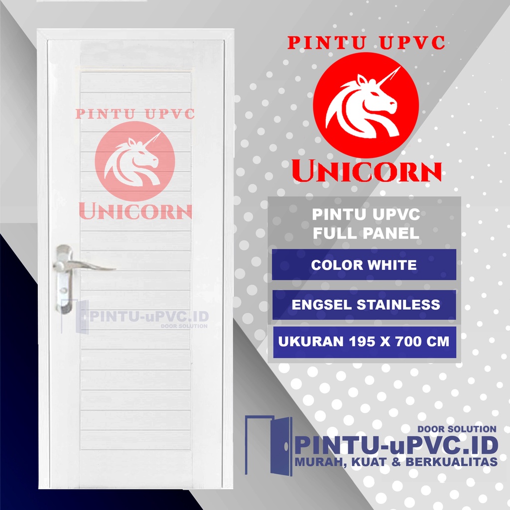 Pintu UPVC UNICORN FULL PANEL
