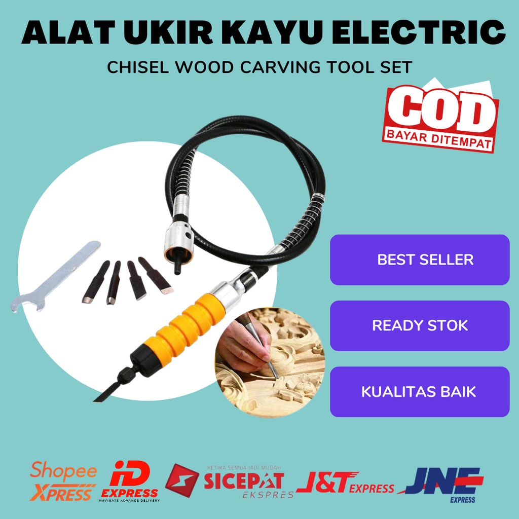 [ORIGINAL 100%]  ALAT UKIR KAYU LISTRIK Alat PAHAT KAYU ELECTRIC CHISEL WOOD CARVING TOOL SET
