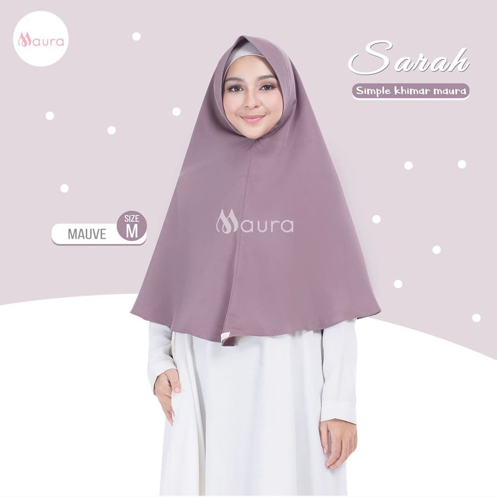 TOP BEST SELLER Maura Khimar Sarah Mauve - hijab kerudung khimar jilbab syari hijab
