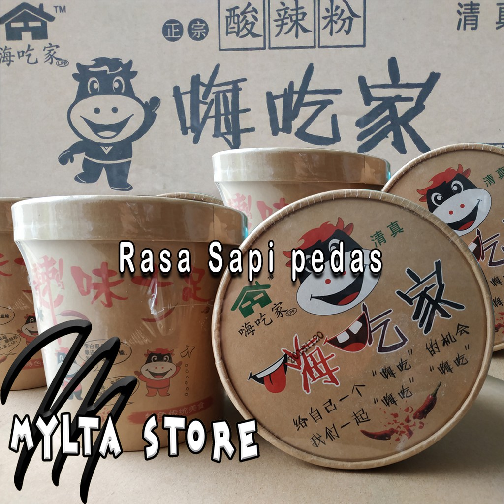 Chinese noodle cup / mie gelas / mie instant rasa sapi sichuan