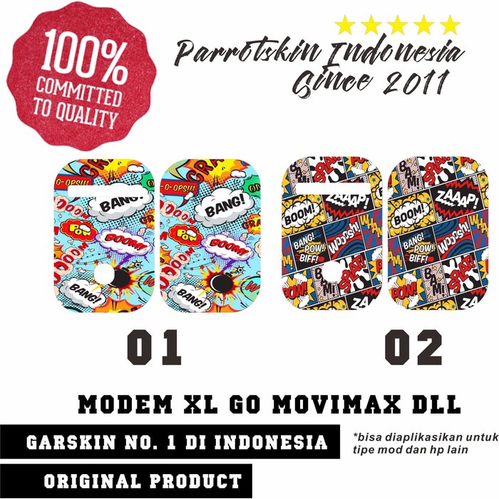 Garskin Modem XL GO movimax huawei e5573 e5577 Bisa CUstom Gambar