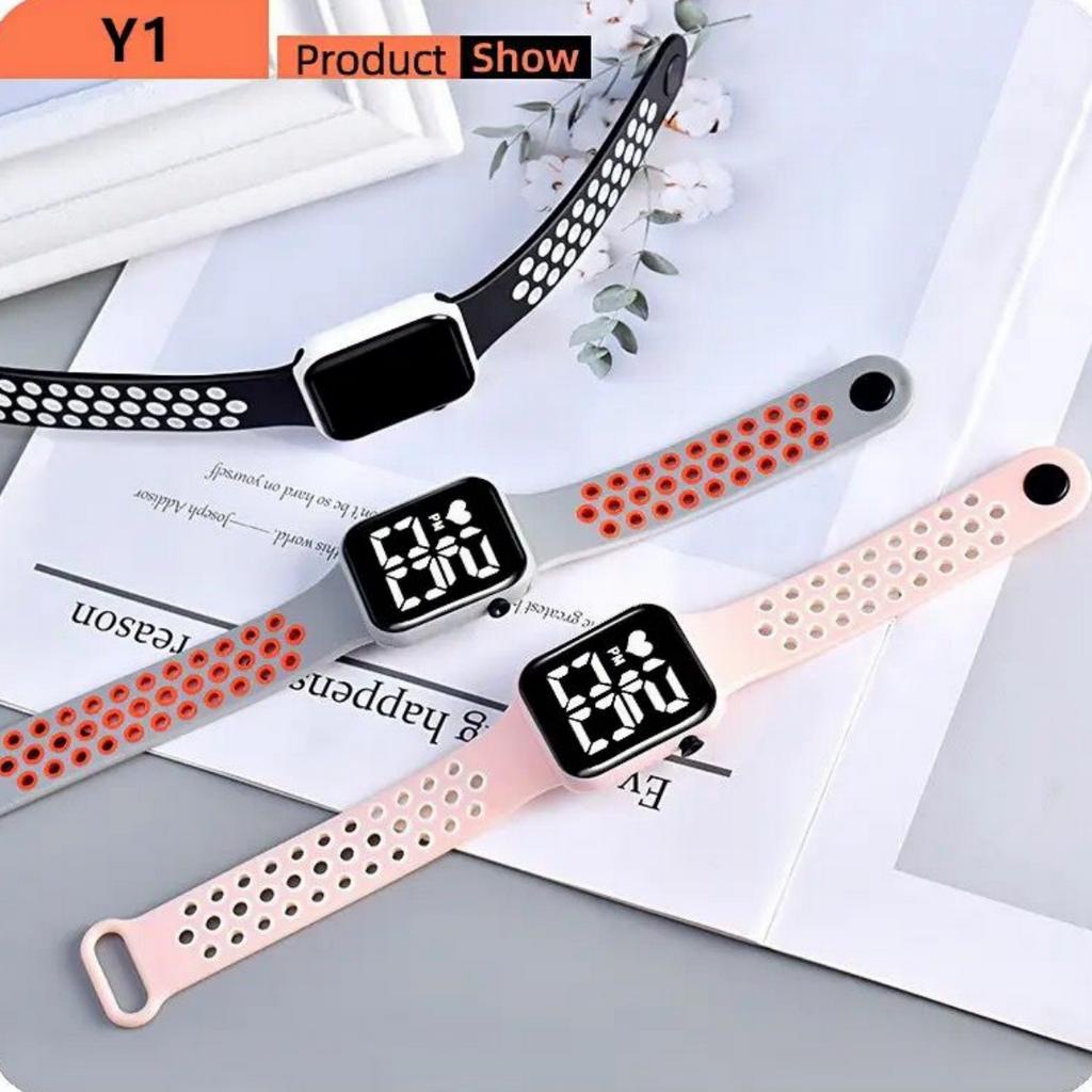 Jam Tangan Pria Wanita Jam Tangan Digital Perempuan Laki-laki LED Murah JTS-8 / Jam Tangan Couple