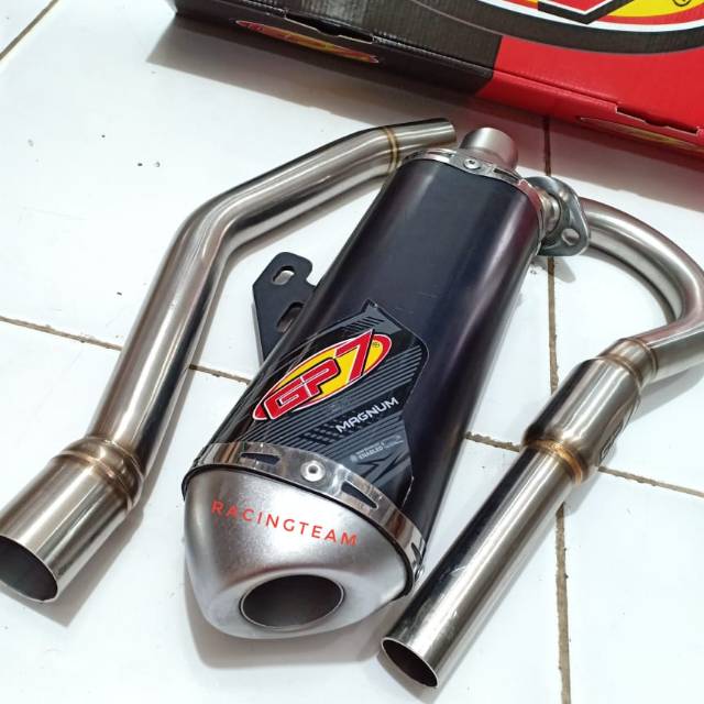 Knalpot GP7 Magnum series KLX DTRACKER BF knalpot klx dtracker bf GP7 Magnum original