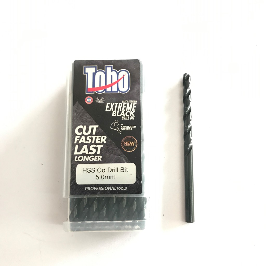 Mata Bor Besi 5 mm TOHO HSS Cobalt Stainless