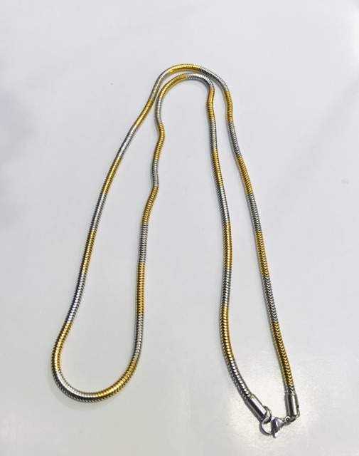 Kalung titanium // titanium panjang 70 cm// kalung titanium belut// kalung cowok// kalung pria