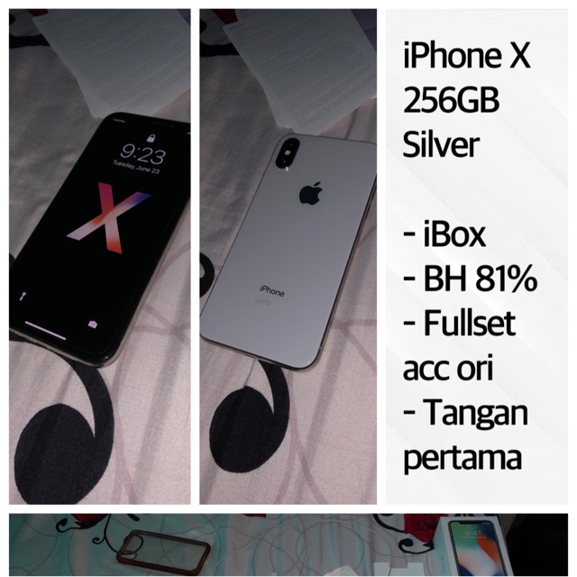 iPhone X 256GB Silver iBox Second
