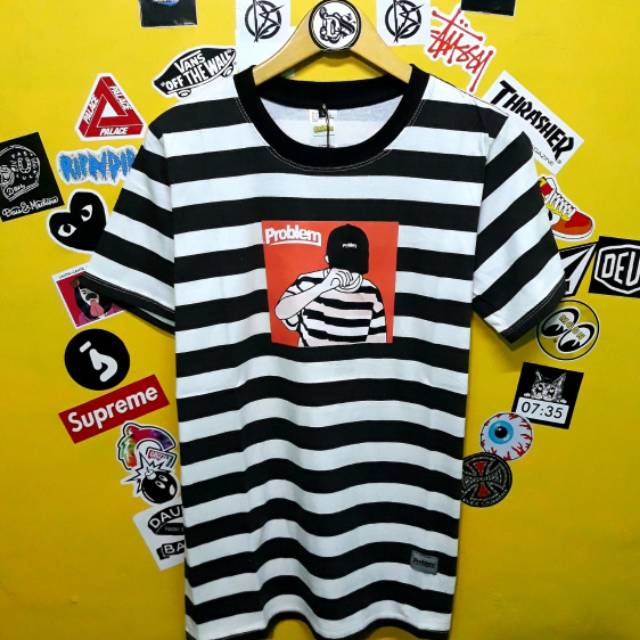  Kaos DISTRO PROBLEM  ORIGINAL FREE STIKER Shopee Indonesia