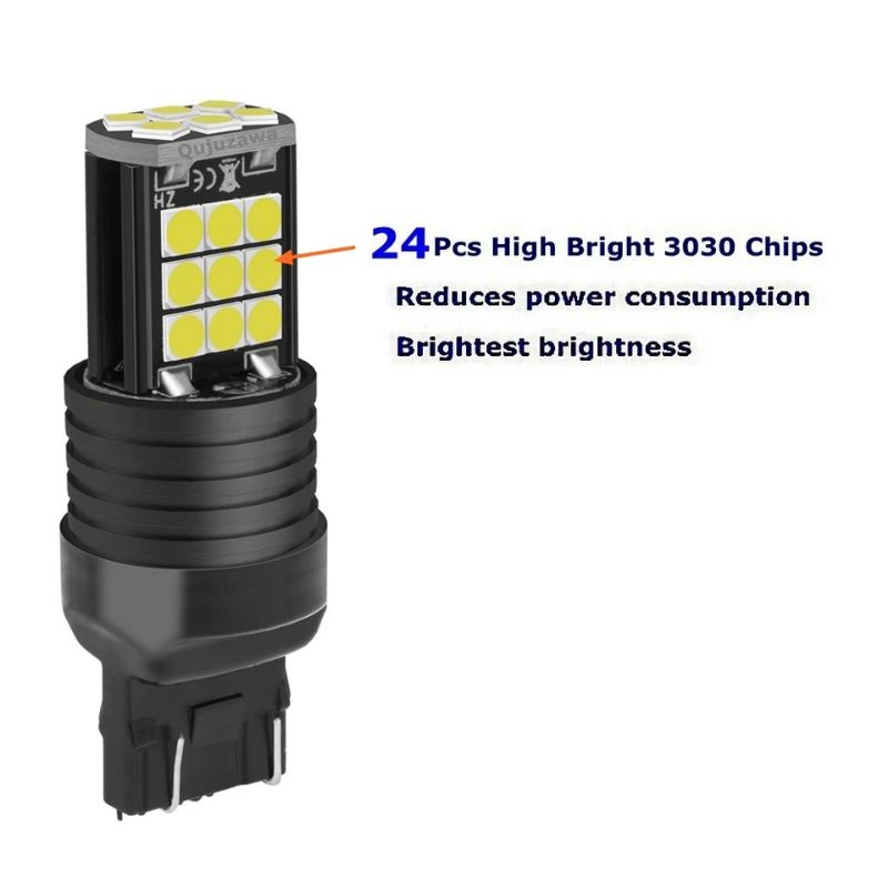 Lampu LED T20 7443 24smd superbright rem senja