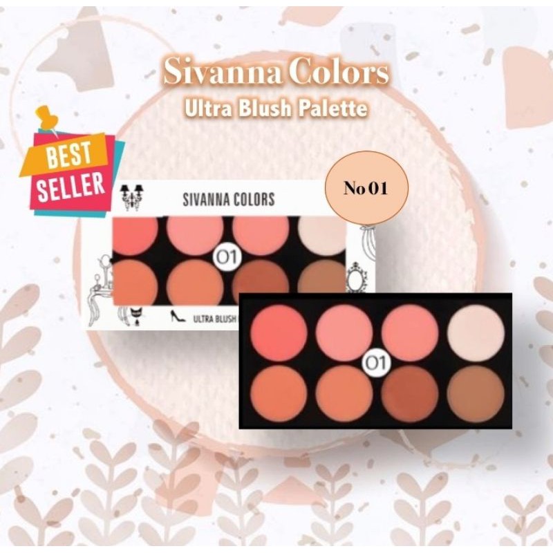 [ESTI KOSMETIK] NATCHA BEAUTY PROMO SIVANNA COLORS BLUSH ON PALLETE ORI BEDAK RAN MINI TERMURAH