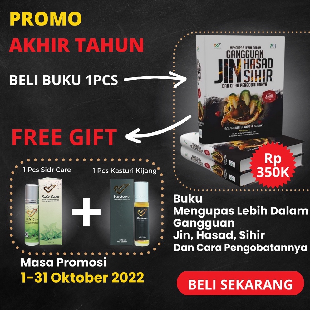 Jual Promo Buku Mengupas Lebih Dalam Gangguan Jin Hasad Sihir Dan Cara