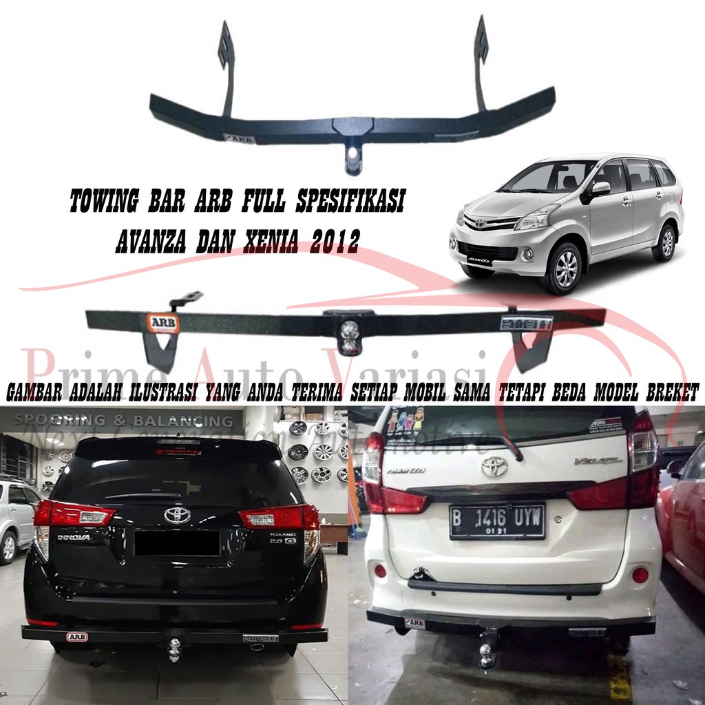 TOWING BAR ARB BESI BUMPER BELAKANG TOWING BAR - AVANZA XENIA 2012