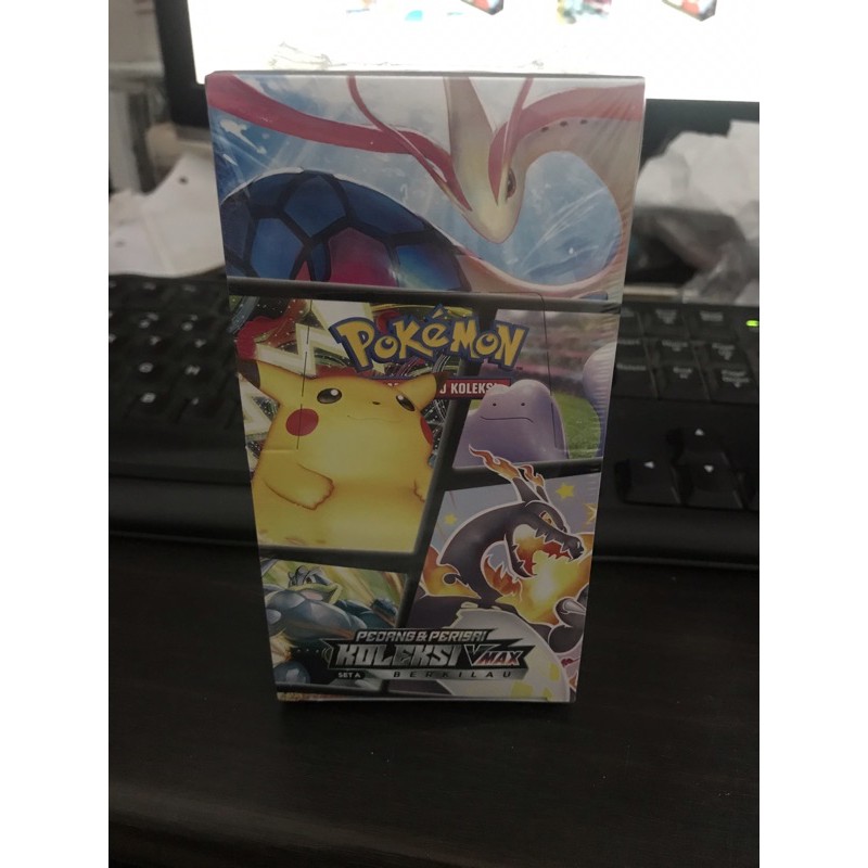 pokemon TCG seri 7 set A Sealed Vmax berkilau indonesia