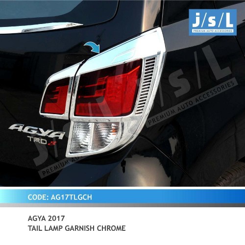 Garnish Lampu Belakang New AGYA 2017 Chrome type R