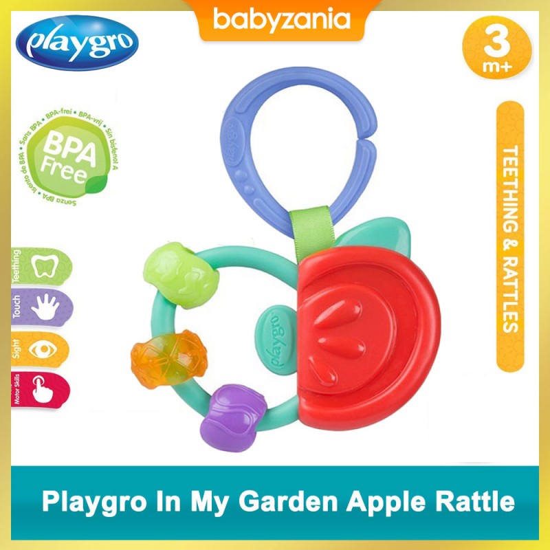 Playgro In My Garden Apple Rattle Gigitan Bayi 3m+