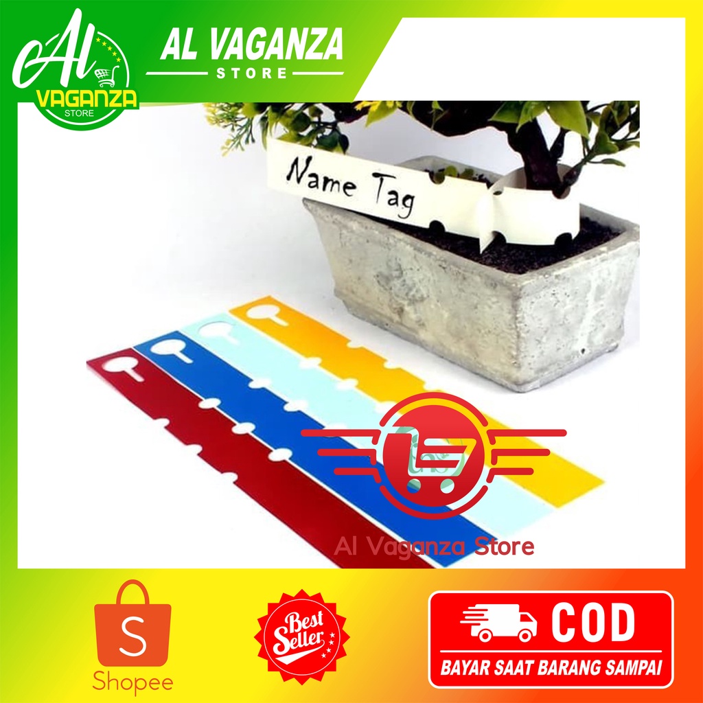 

Label Tanaman Slip On Name Tag ID Plant Hidroponik Plastik Isi 10 Pcs