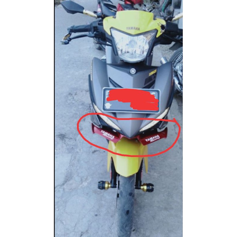 Aksesoris Winglet Mx King .warna Merah .