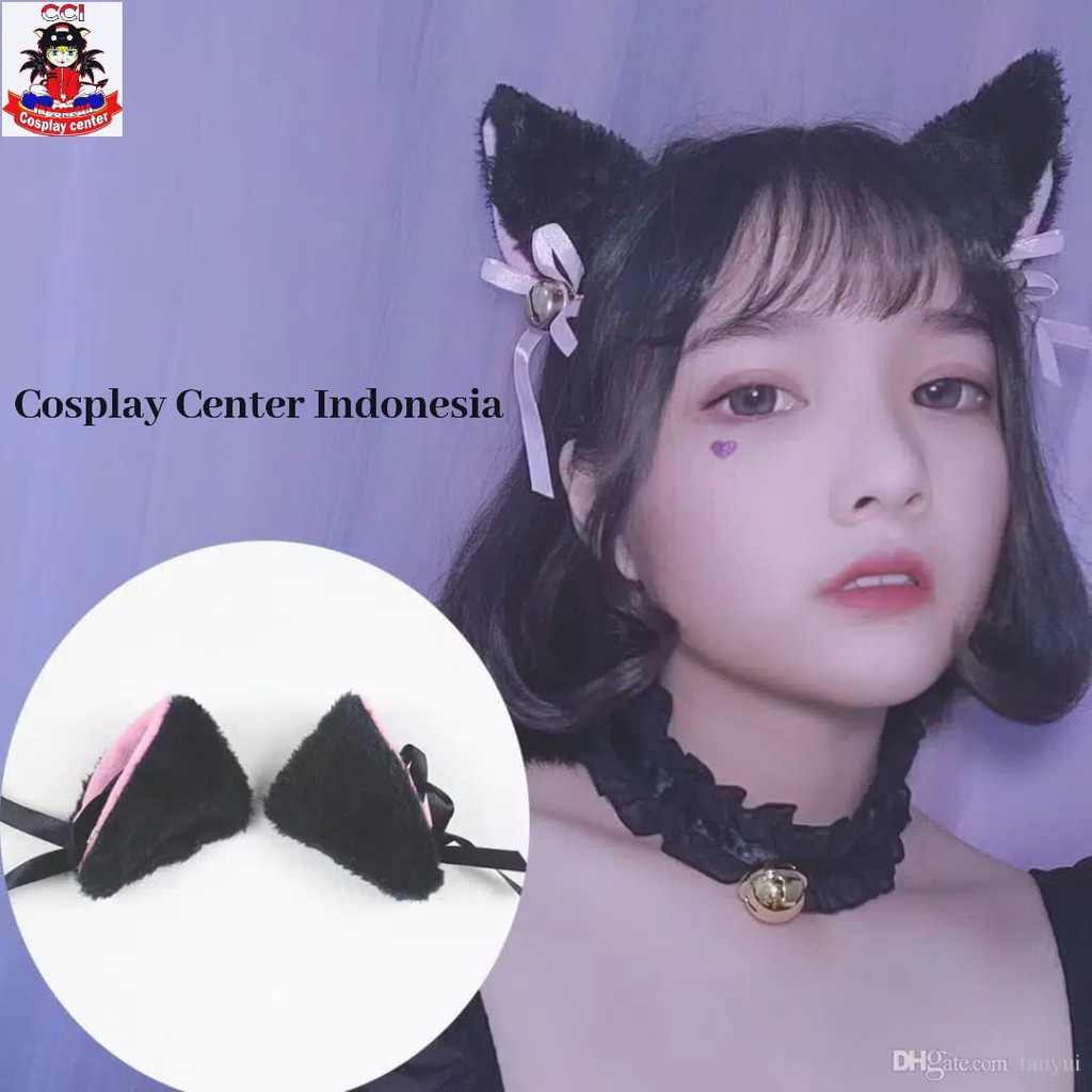 [Bisa COD] Jepit Telinga Kucing Anime Jepit Nekomimi Fur Ears Anime Telinga Kucing Cosplay Lucu