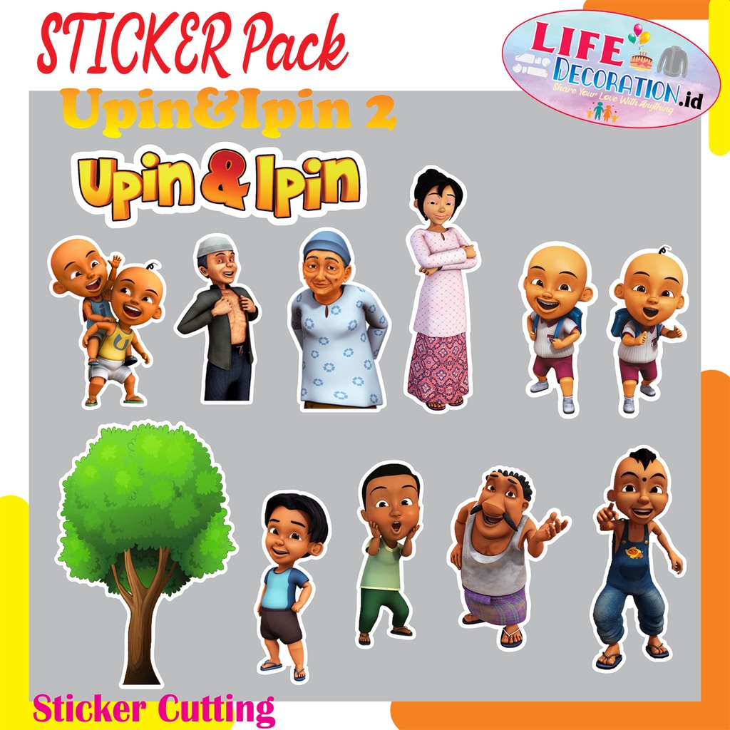 

STIKER UPIN IPIN Versi 2 / STICKER PACK Versi 2 Upin & Ipin