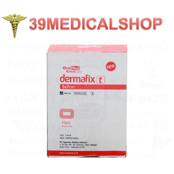 DERMAFIX-T PLESTER ANTI AIR - PLESTER WATERPFROOF ONE MED BOX - PLESTER HABIS OPERASI