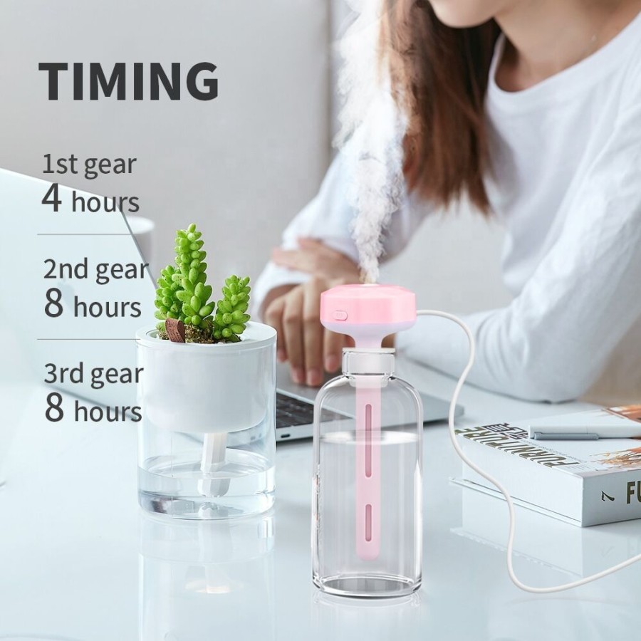 Triple W Mini Diffuser Humidifier Lampu Portable Celup Botol Gelas