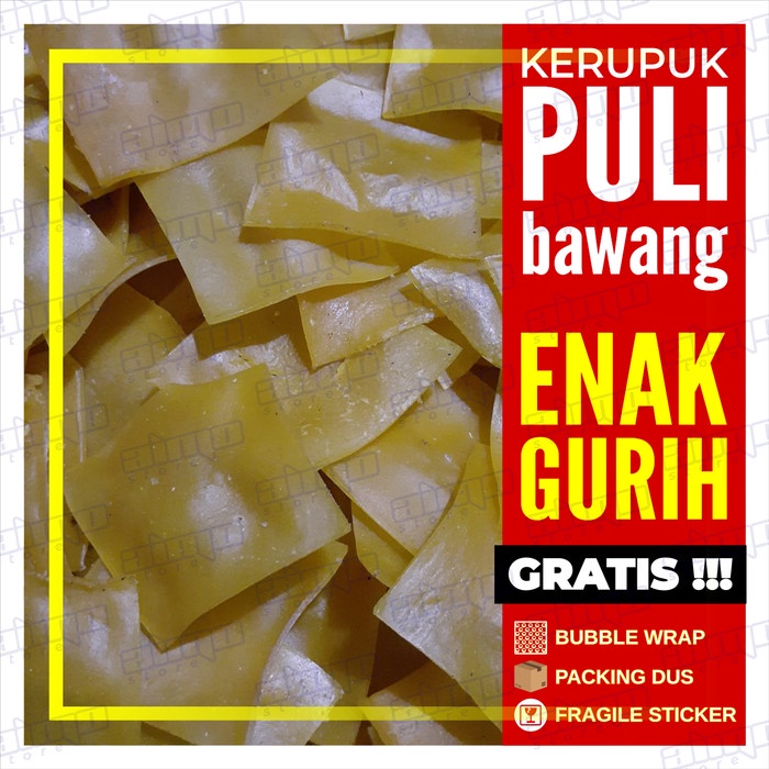 

NEW Kerupuk Puli Bawang Halus Krupuk Kotak Mentah Sedang Renyah Gurih Enak