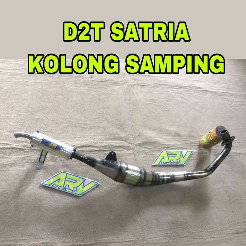 Knalpot D2T Satria Hiu Lumba LSCM Dot Samping Original Jogja