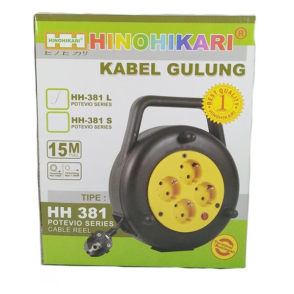 Co&amp;id-Kabel Roll Hinokari 10M , 15M/ Colokan Listrik / Kabel Box 10M , 15M +SWITCH