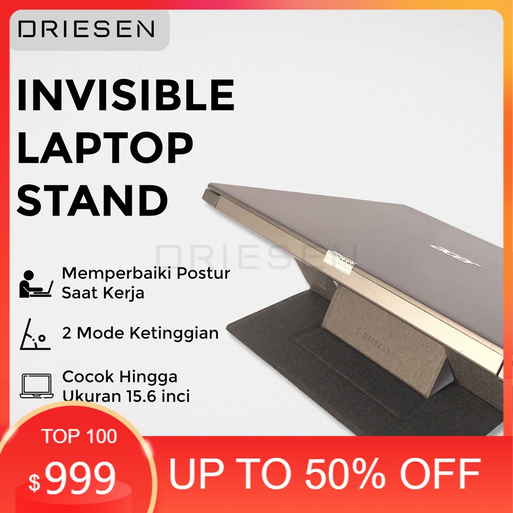 WS15P Driesen Laptop Stand (Driesen Adjustable Laptop Stand Invisible Laptop Stand MacBook Stand)