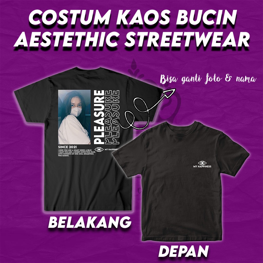Kaos Distro Breathingltd Kaos Bucin Pasangan / Atasan Kaos / Streetwear / Kaos Design Costum / Foto 