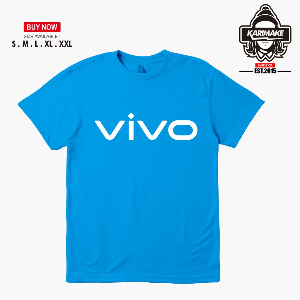 Baju Kaos Tshirt Gadget Vivo Smart phone Logo 2019