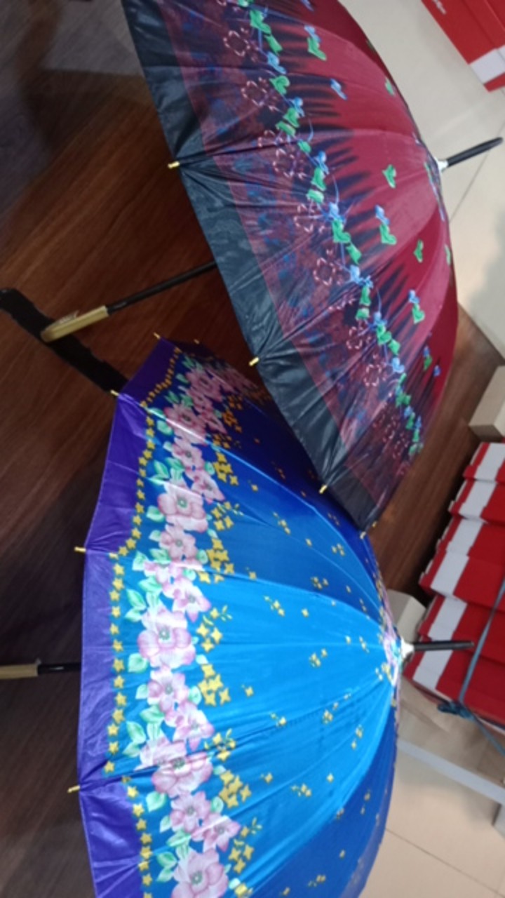 Payung Besar 16 Jari Motif Bunga