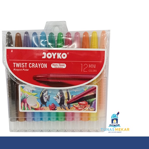 

Joyko Twist Crayon MIni Set 12 Colours