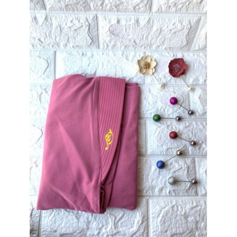 1 (CUCI GUDANG) AREY HANNA•• Hijab instan Jilbab Original Arey hijab••-Pink