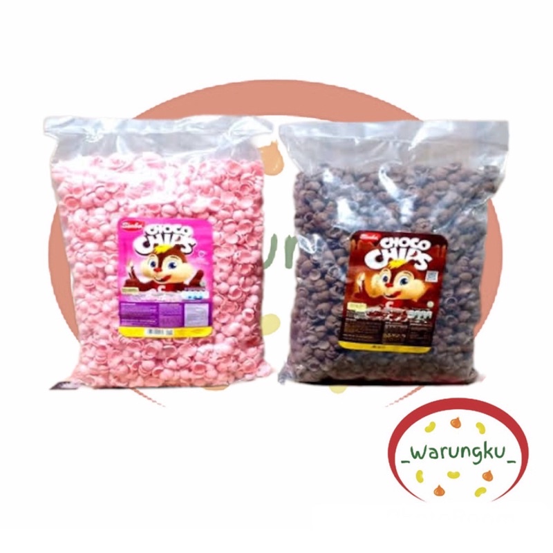 TERMURAH!! 1KG Simba Choco Chips BULKY 1KG - Coklat Stroberi CEREAL SIMBA Sereal Sarapan