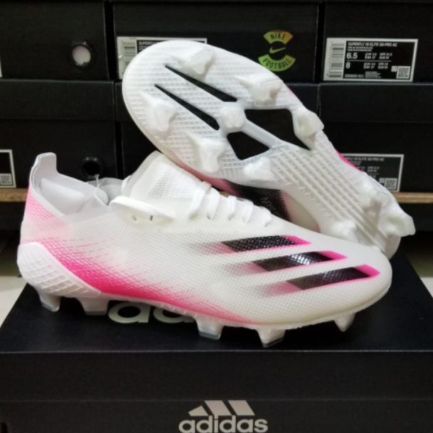 Sepatu Bola Adidas X 1 Ghosted White Pink Fg-sepatu bola adidas-sepatu bola-soccer