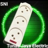 Stop Kontak Gepeng 3Lb + Lampu Terminal Kuningan Standar SNI